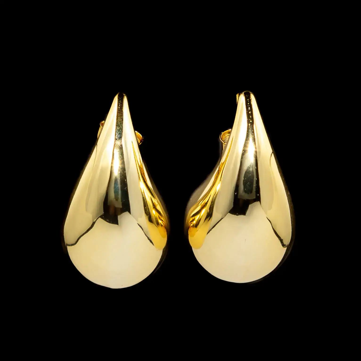 Zlatne minđuše u obliku suze Teardrop L – elegantne ženske minđuše za svaku priliku